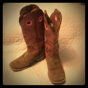Ariat Tall Cross Boots Cowgirl Cowboy VGUC